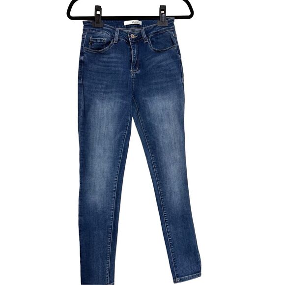 KanCan Denim - KanCan Pants Womens Size 7/27 Blue Medium Wash Stretch Denim Skinny Ankle Jeans